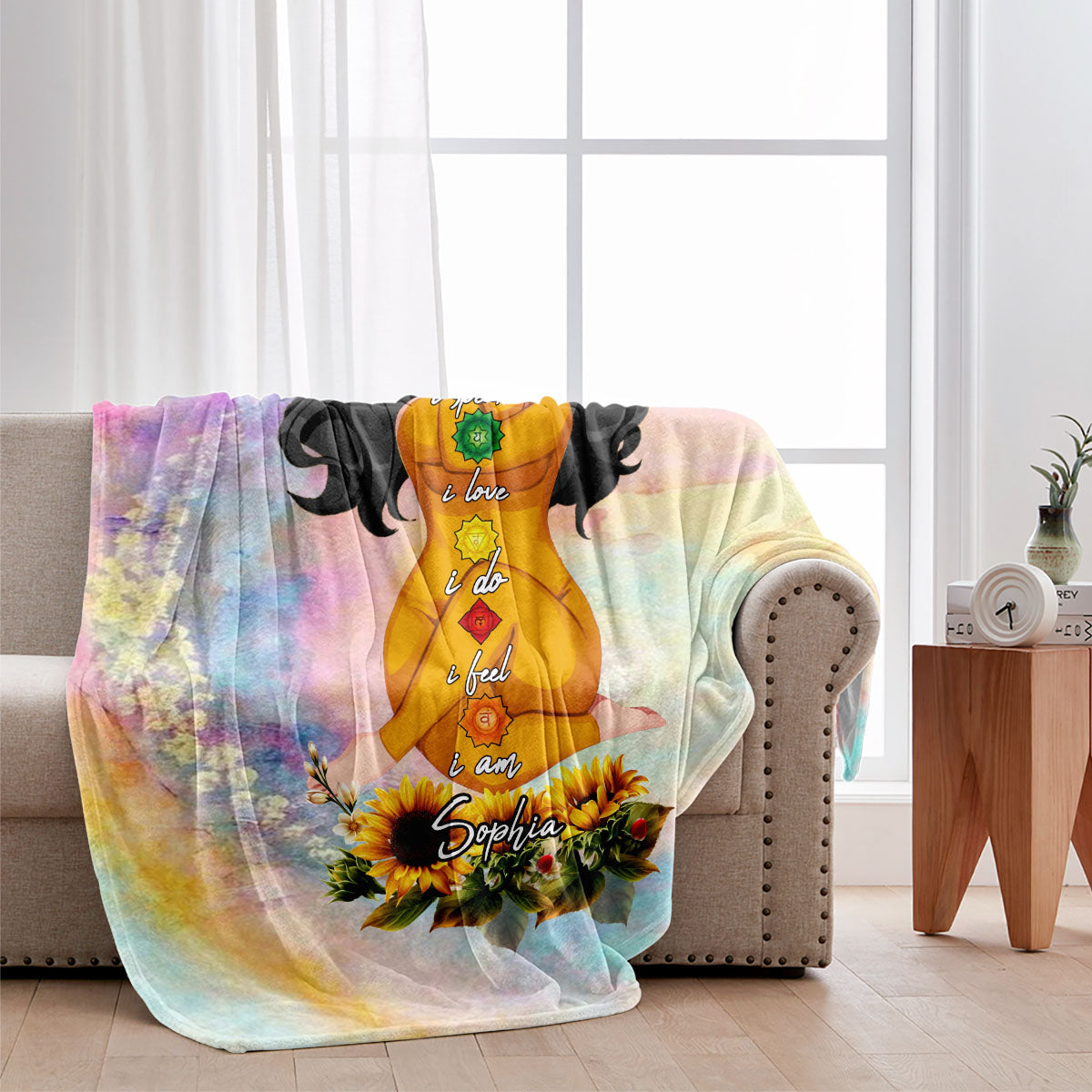 Lass den Scheiß los – personalisierte Yogadecke