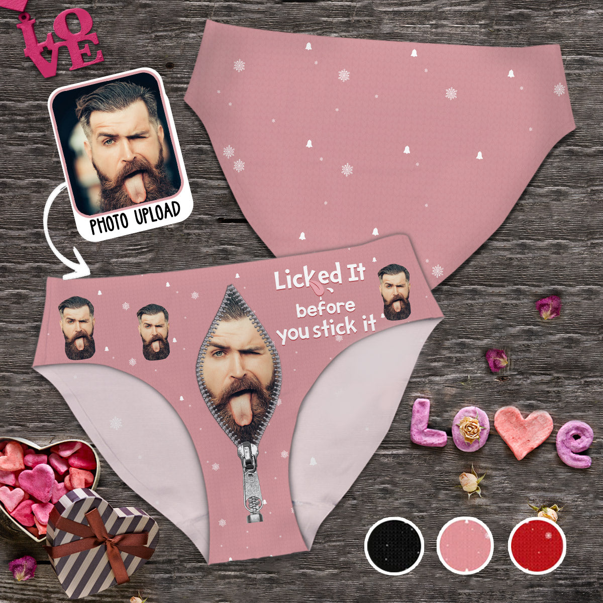 Lick It Before You Stick It - Personalized Couple Women's Briefs