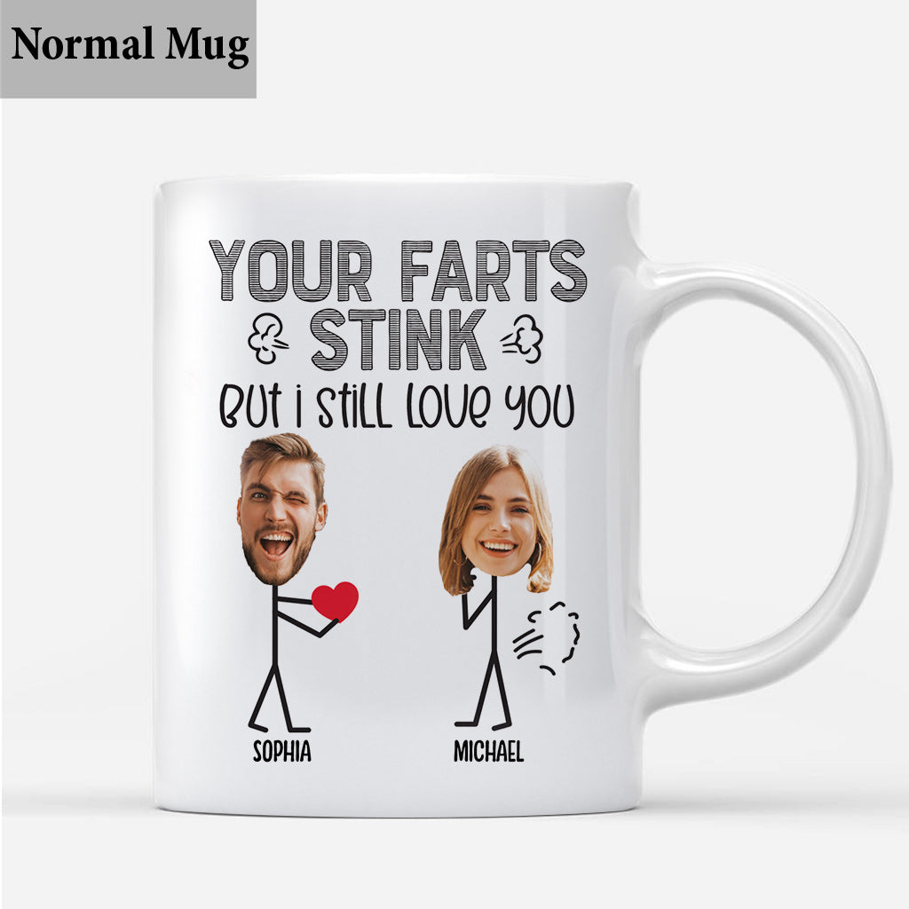 Your Fart Is Stink - Personalized Couple Mug