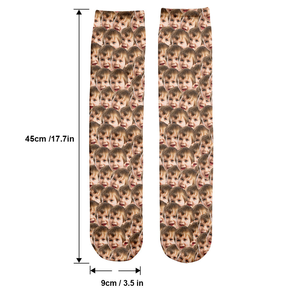 Individuell bedruckte Socken für Ihren Enkel