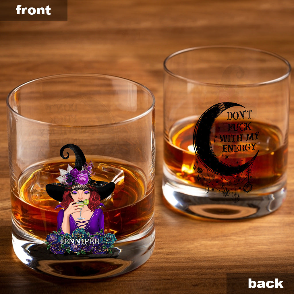 Don't F With My Energy - Personalized Witch Rock Glass