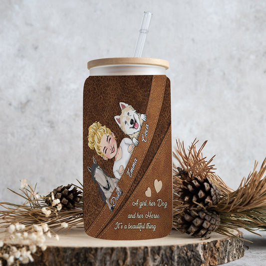 Quelle belle chose ! Un verre personnalisé en forme de cheval