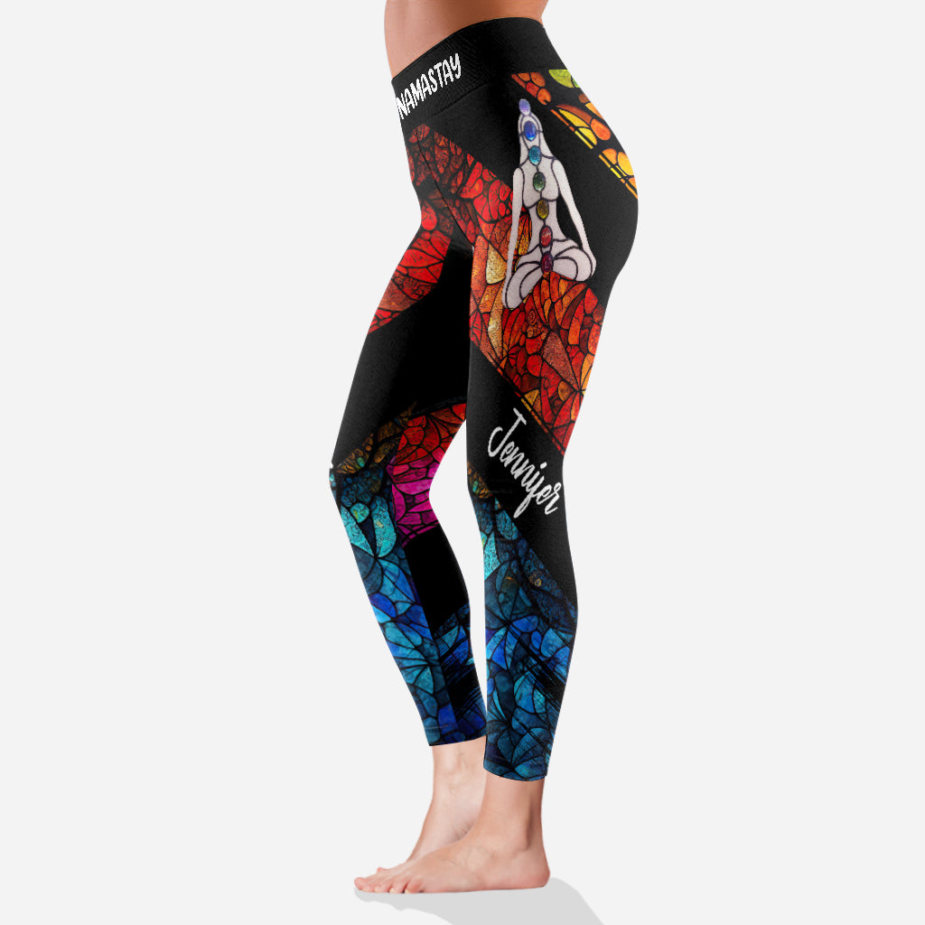 Namasté loin de moi - Leggings de yoga personnalisés