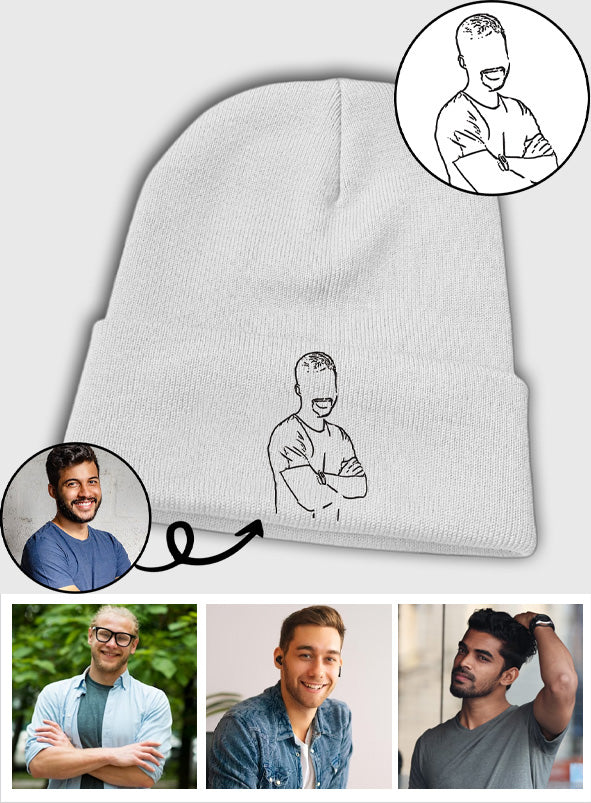 Bonnet brodé personnalisé avec photo - Oncle