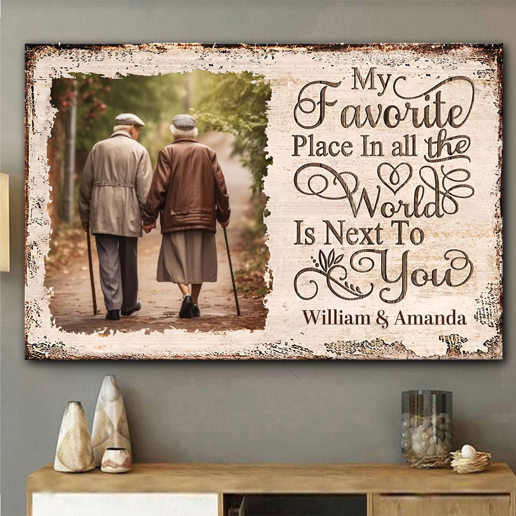 My Favorite Place - Personalized Couple Canvas And Poster