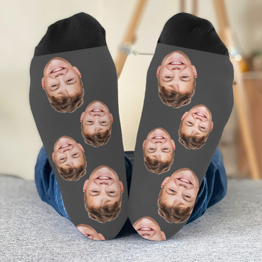 Individuell gestaltete Socken für Sohn