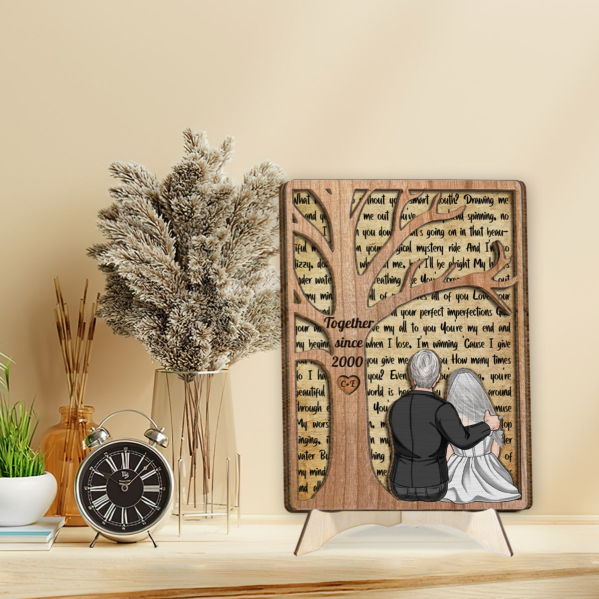 Our Wedding Song - gift for husband, girlfriend - Personalized 2 Layered Wood Sign / Wood Plaque