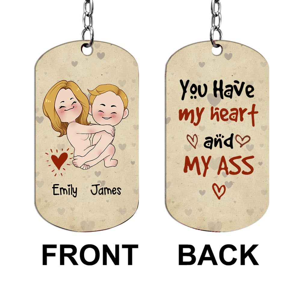 I Hope Your Day Is Nice As My Your Butt - Personalized Couple Stainless Steel Keychain