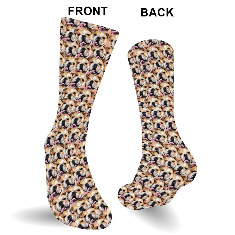 Chaussettes personnalisées pour chien avec motif imprimé