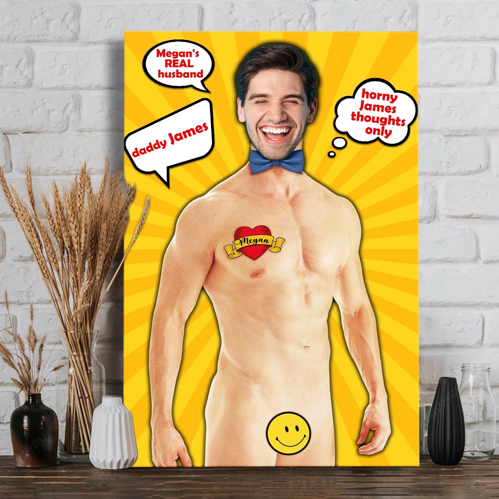 The Man The Myth The Legend - Personalized Husband And Wife Canvas And Poster