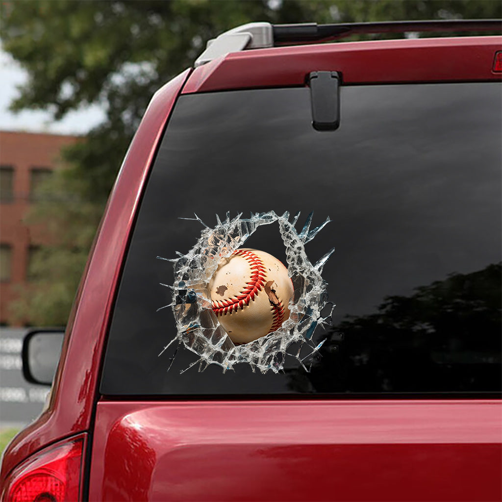 J'adore le baseball - Autocollant de baseball complet