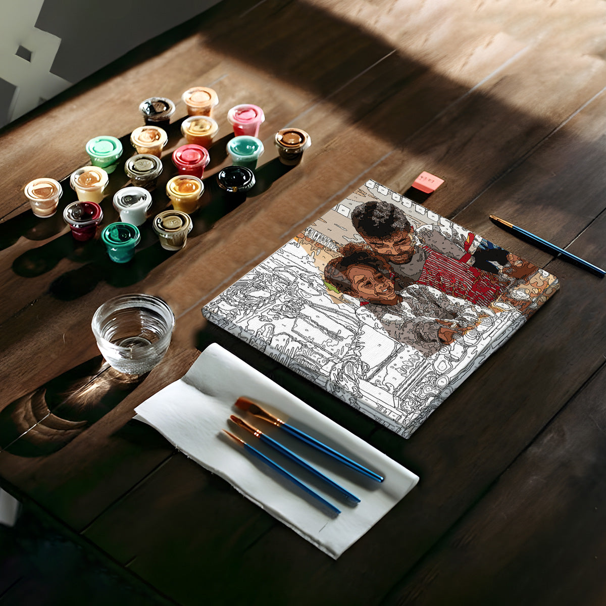 Custom Photo - Personalized Father Paint By Numbers Kit