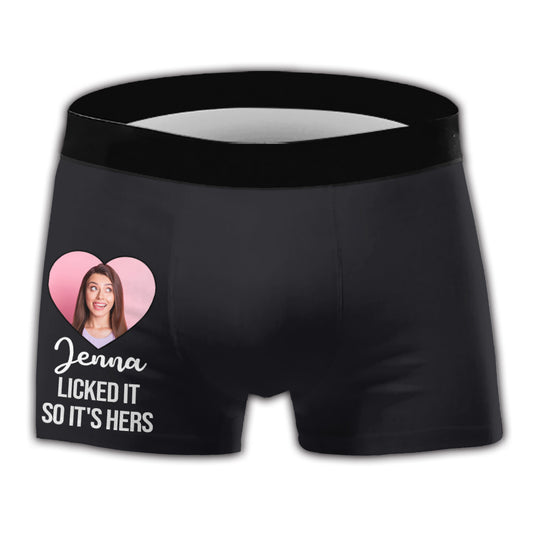 Lick It - Personalized Couple Men's Boxer Briefs