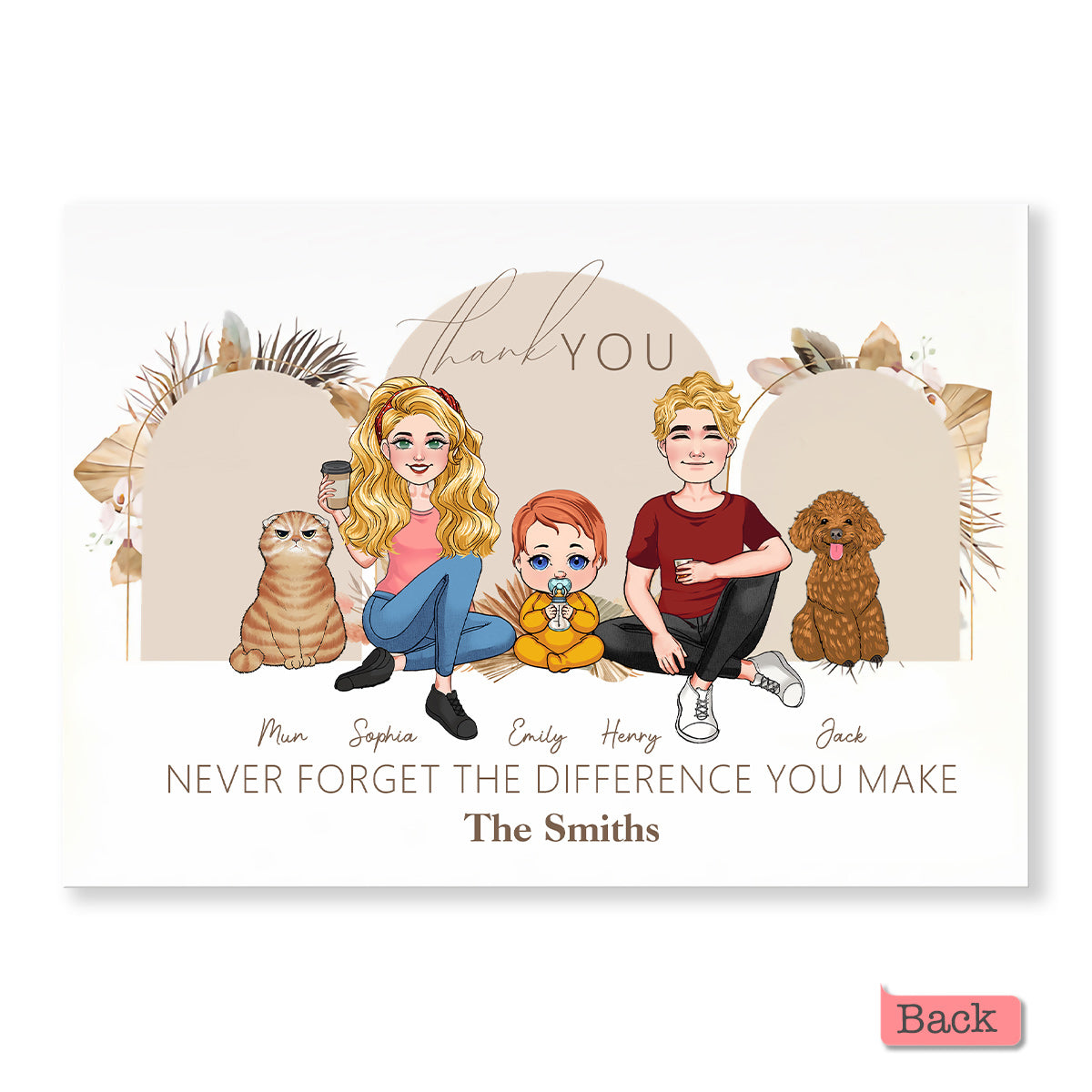 Thank You - Personalized Greeting Card