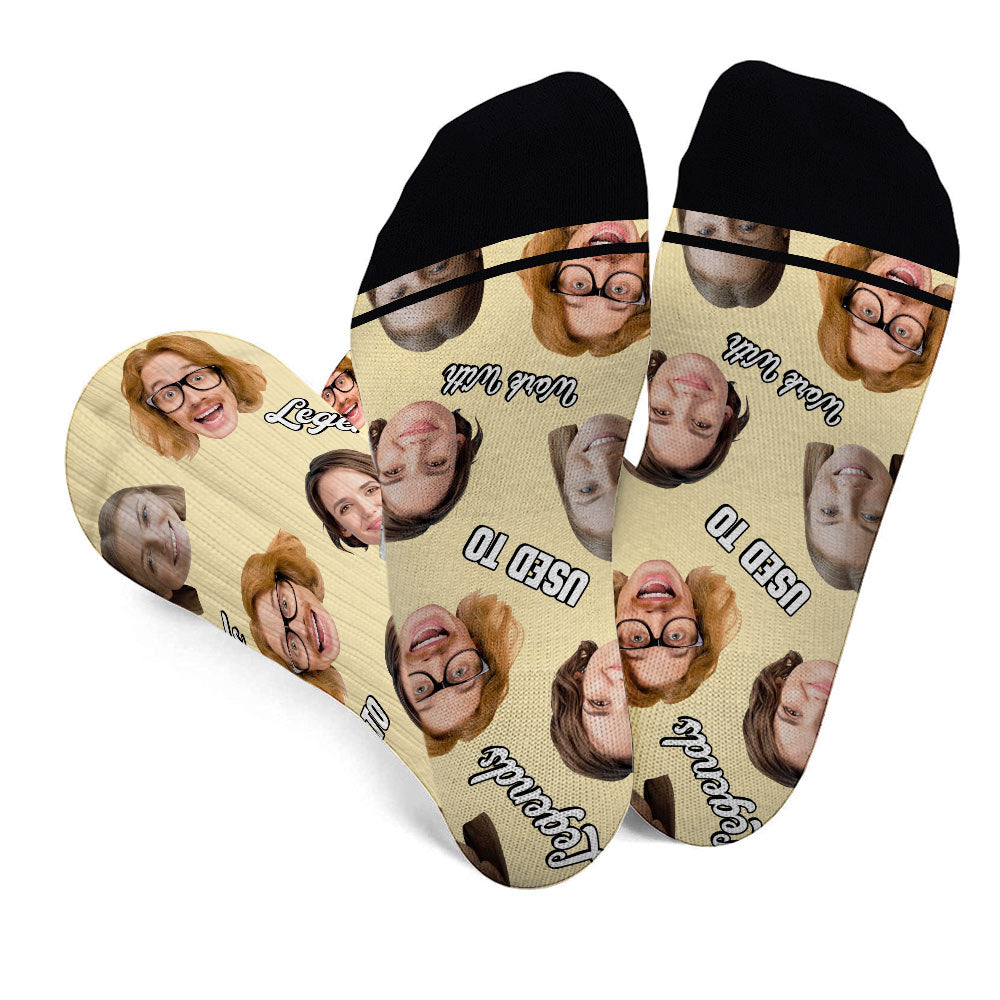 Ich habe mit Legenden zusammengearbeitet – personalisierte Kollegensocken