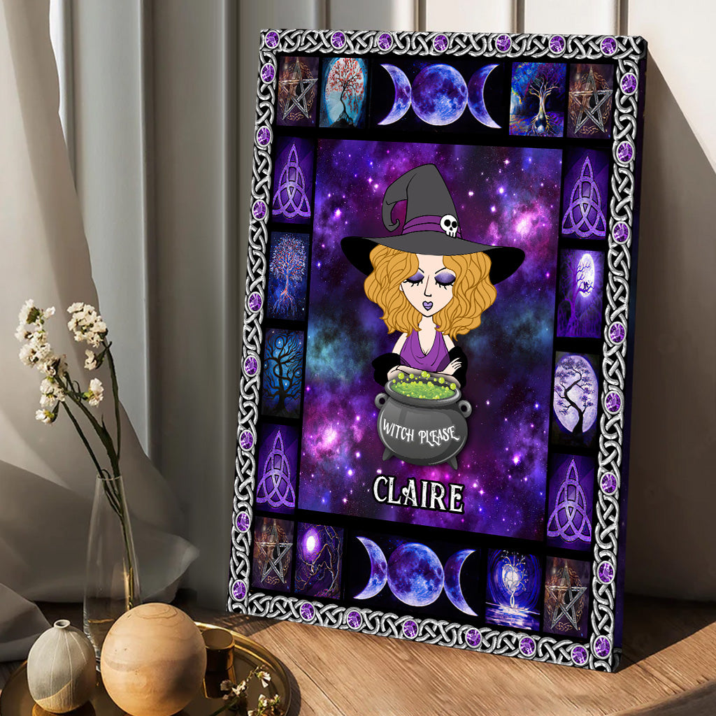 Witch Please - Personalized Witch Canvas And Poster