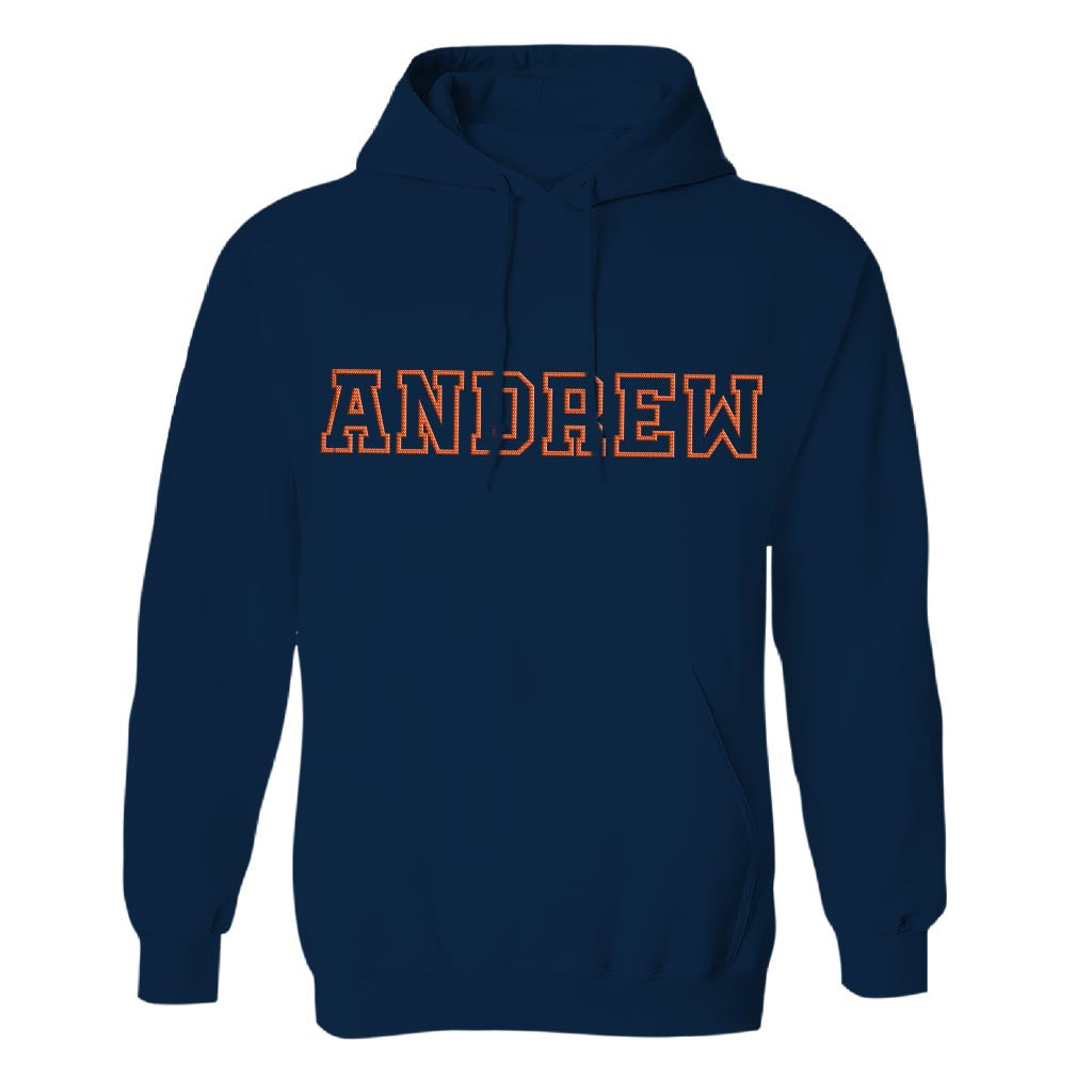 Custom Name - Personalized Couple Embroidered Hoodie