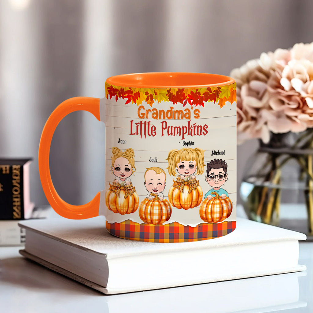 Les petites citrouilles de grand-mère - Mug personnalisé pour grand-mère