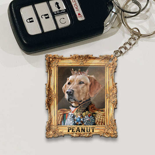 Le Roi - Porte-clés chien personnalisé