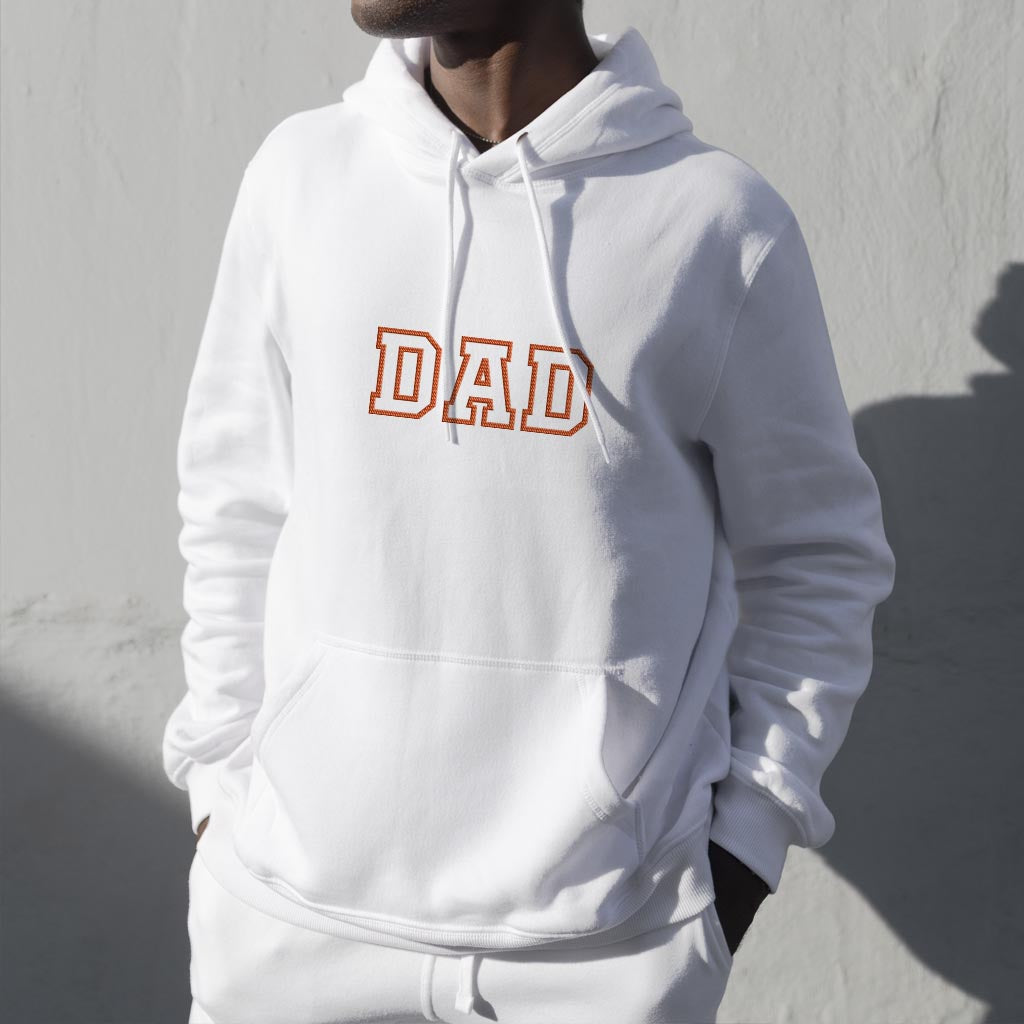Custom Name - Personalized Father Embroidered Hoodie