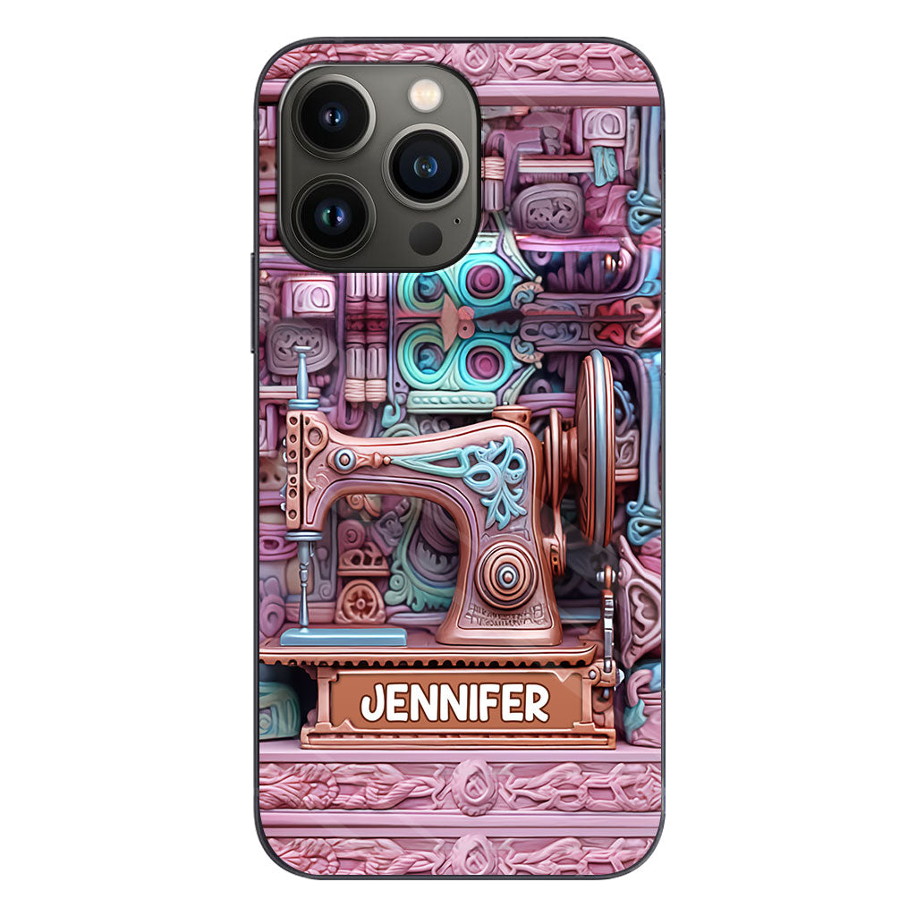 Love Sewing - Personalized Sewing Phone Case