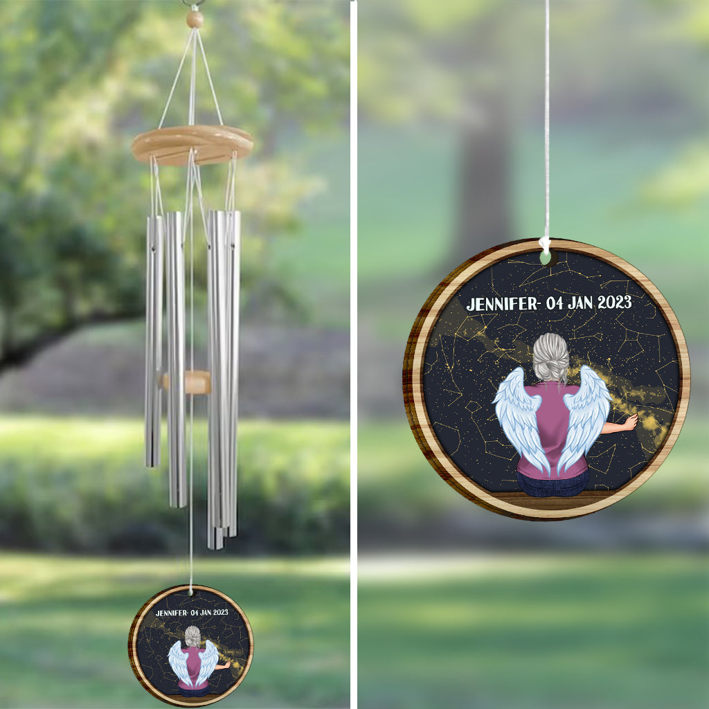 When I Look At The Stars - Personalized Memorial Wind Chime