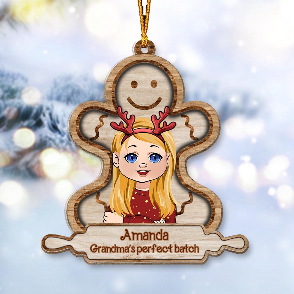 Grandma's Perfect Batch - Personalized Grandma Ornament
