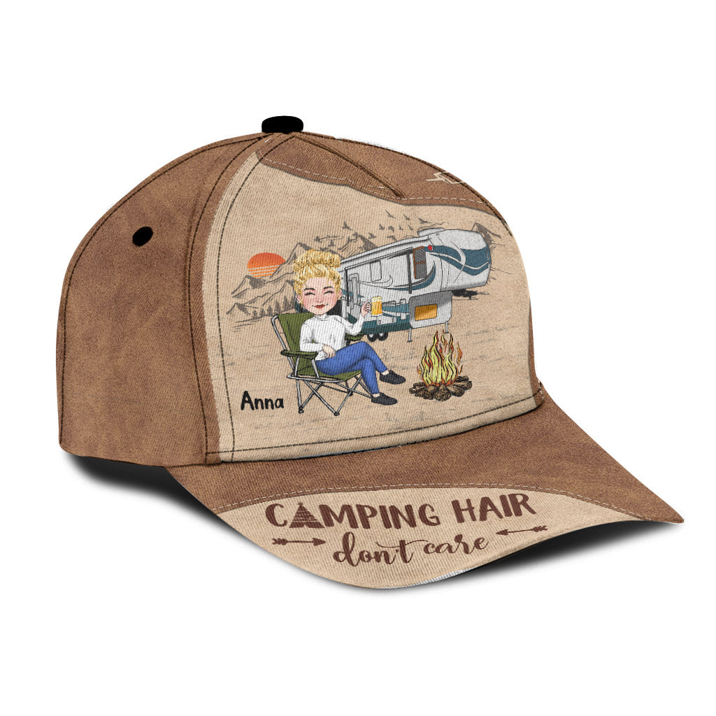 Campingfrisur egal – Personalisierte klassische Campingmütze