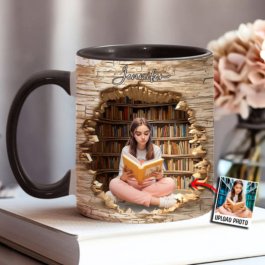Mon coin lecture - Mug personnalisé à motif livre
