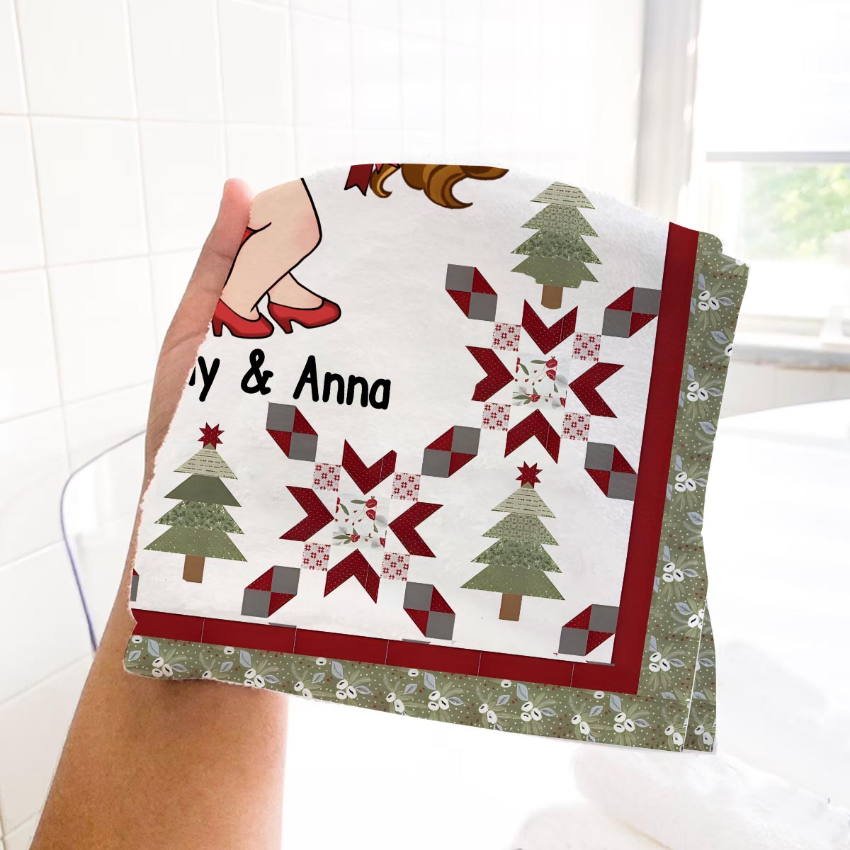 The Only Package I Want For Christmas Is You - Personalized Couple Golf Towel