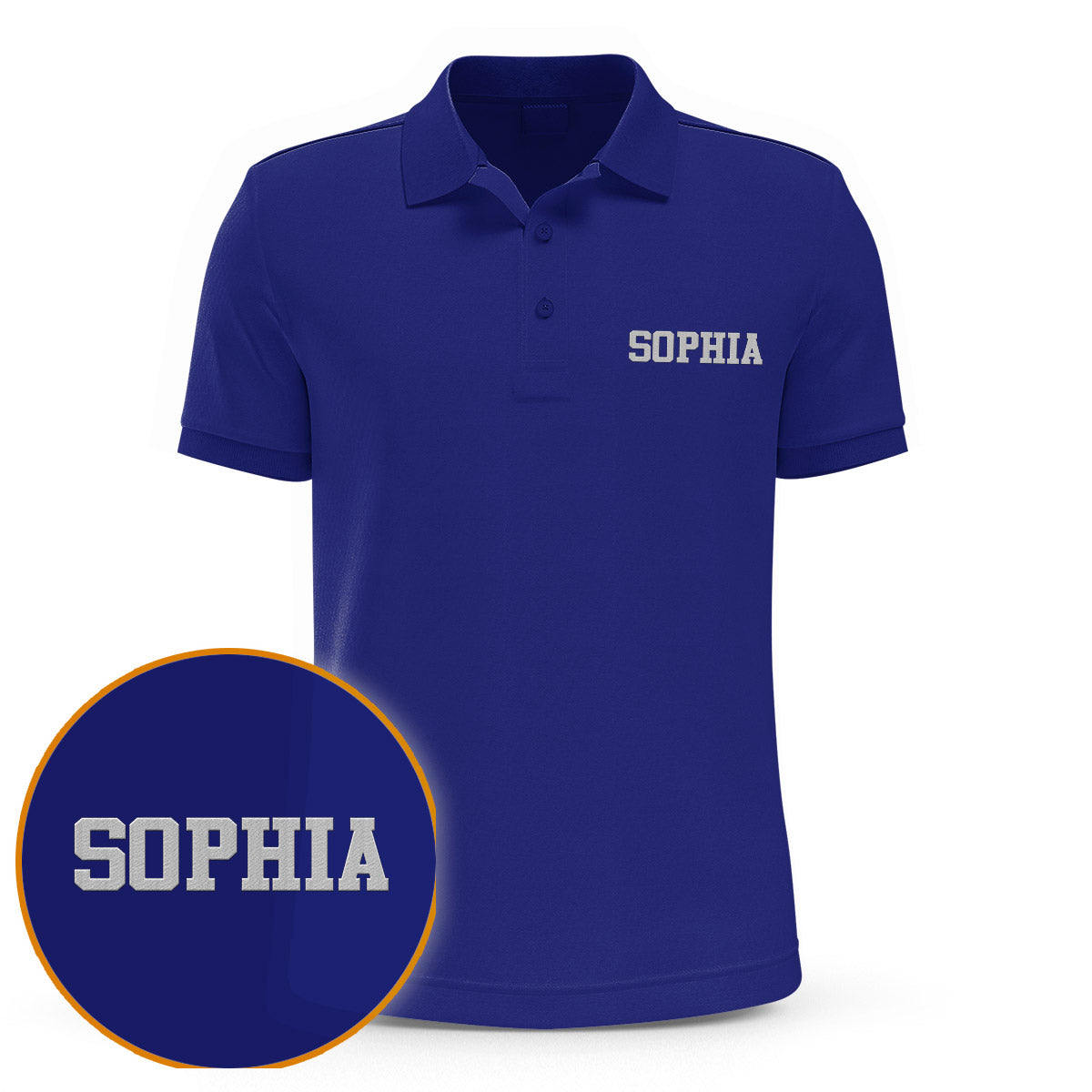 Personalisiertes Poloshirt mit Stickerei für die Enkelin – individueller Name