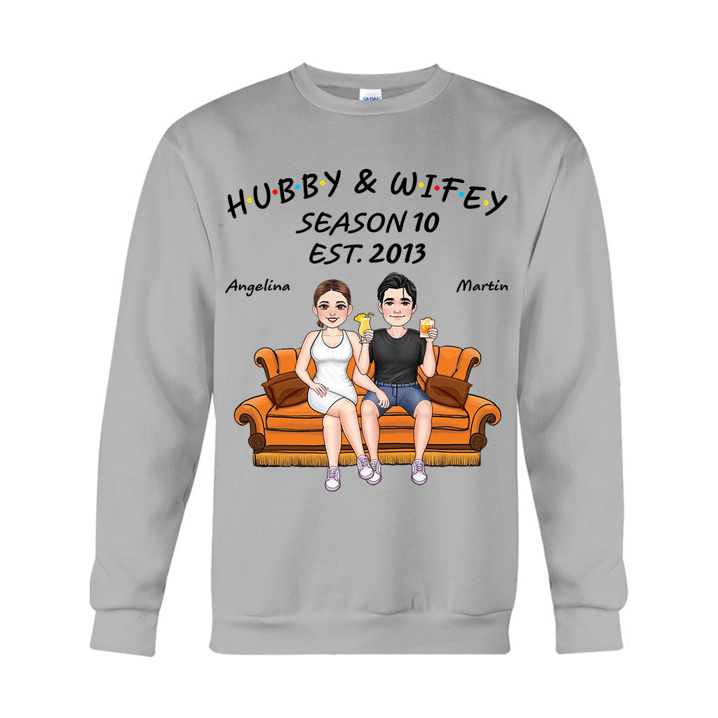 Hubby And Wifey - Personalized Husband And Wife T-shirt And Hoodie