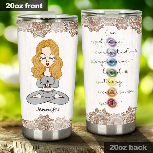 Ich bin göttlich – personalisierter Yoga-Becher