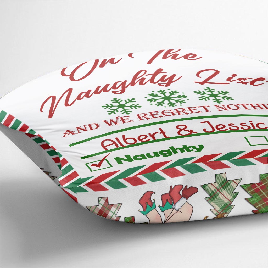 North Pole Mail Service - Personalized Couple Throw Pillow