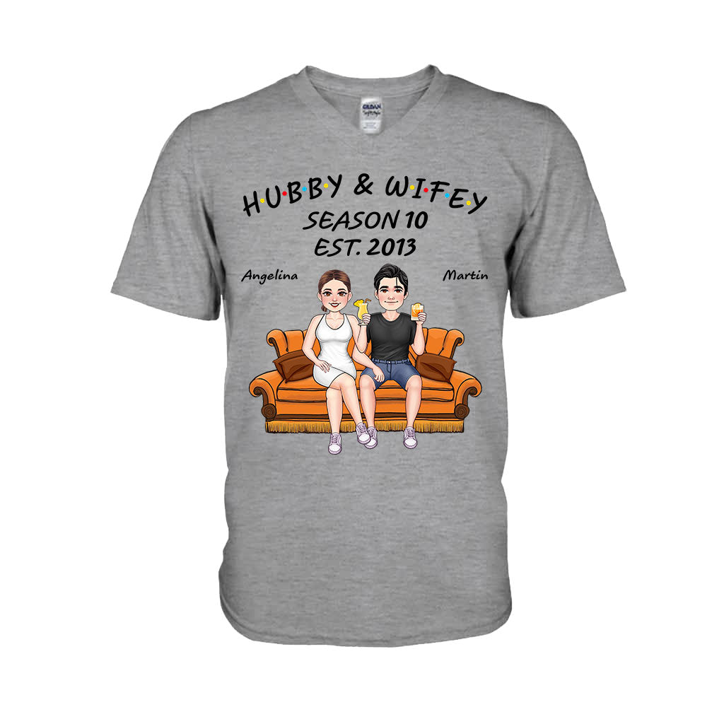 Hubby And Wifey - Personalized Husband And Wife T-shirt And Hoodie