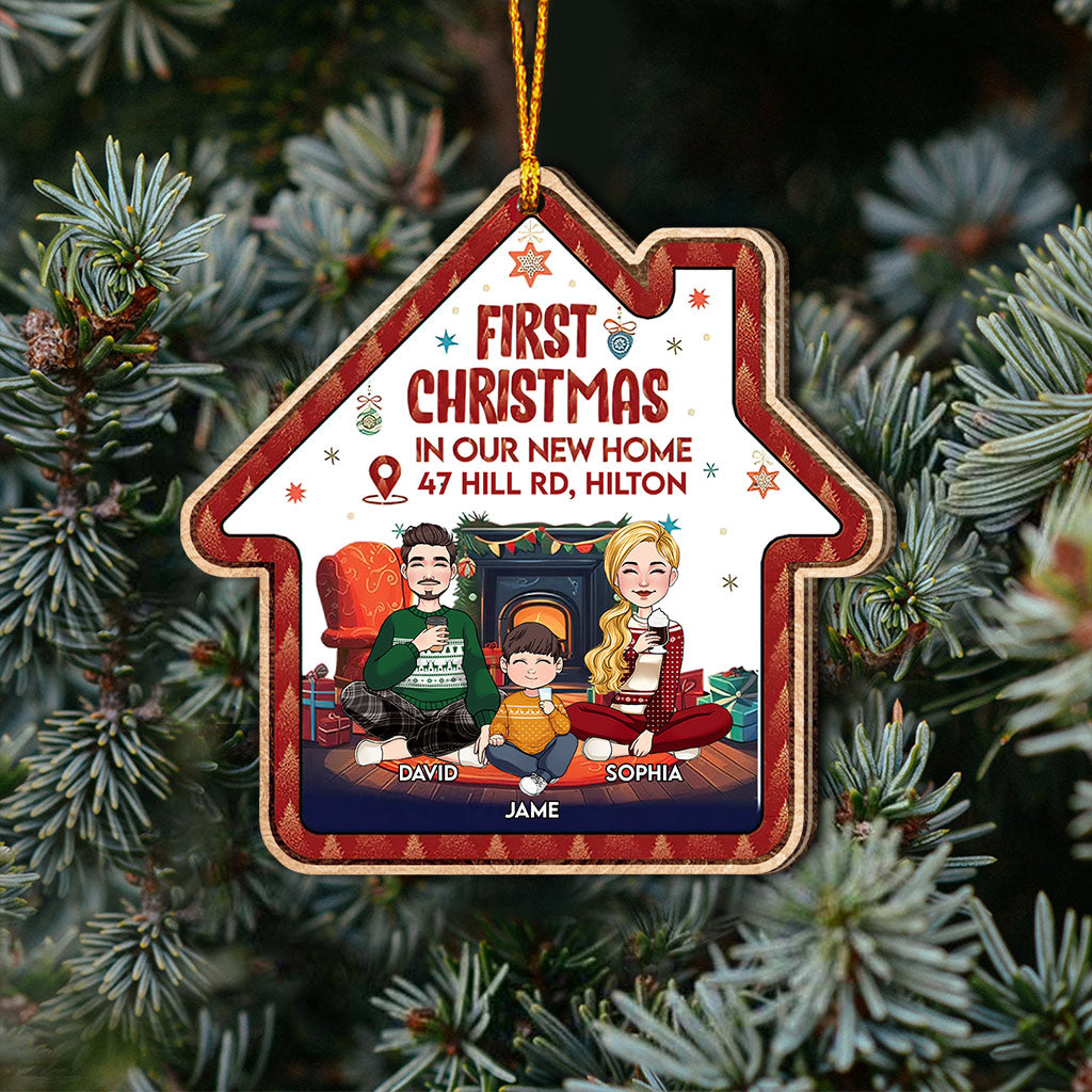 First Christmas In Our New Home - Personalized Housewarming Ornament