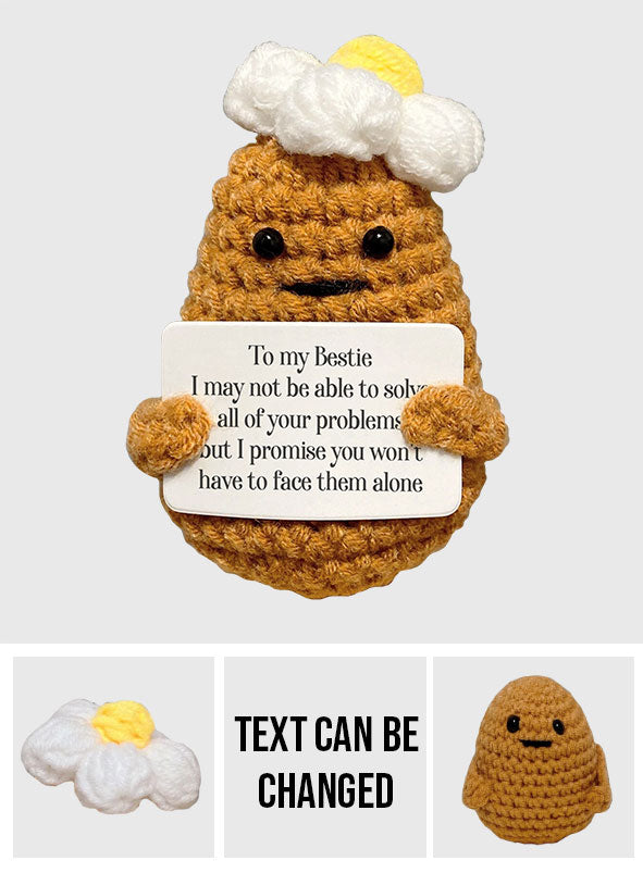 Positive Potato – Geschenk für Freunde – Personalisierte handgestrickte Figur