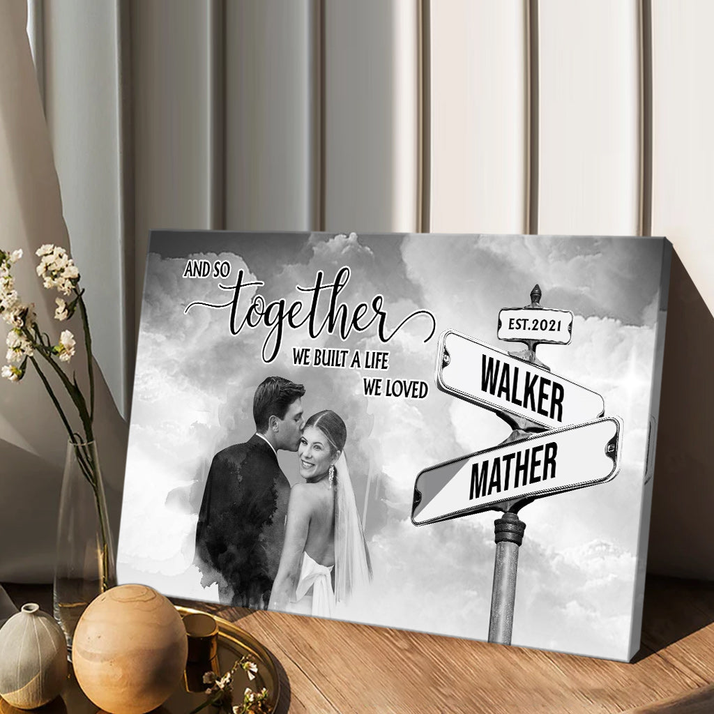 And So Together - Personalized Husband And Wife Canvas And Poster
