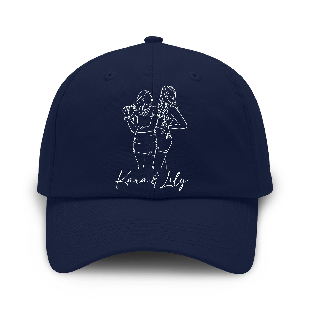 Photo personnalisée - Casquette classique brodée personnalisée pour petite-fille