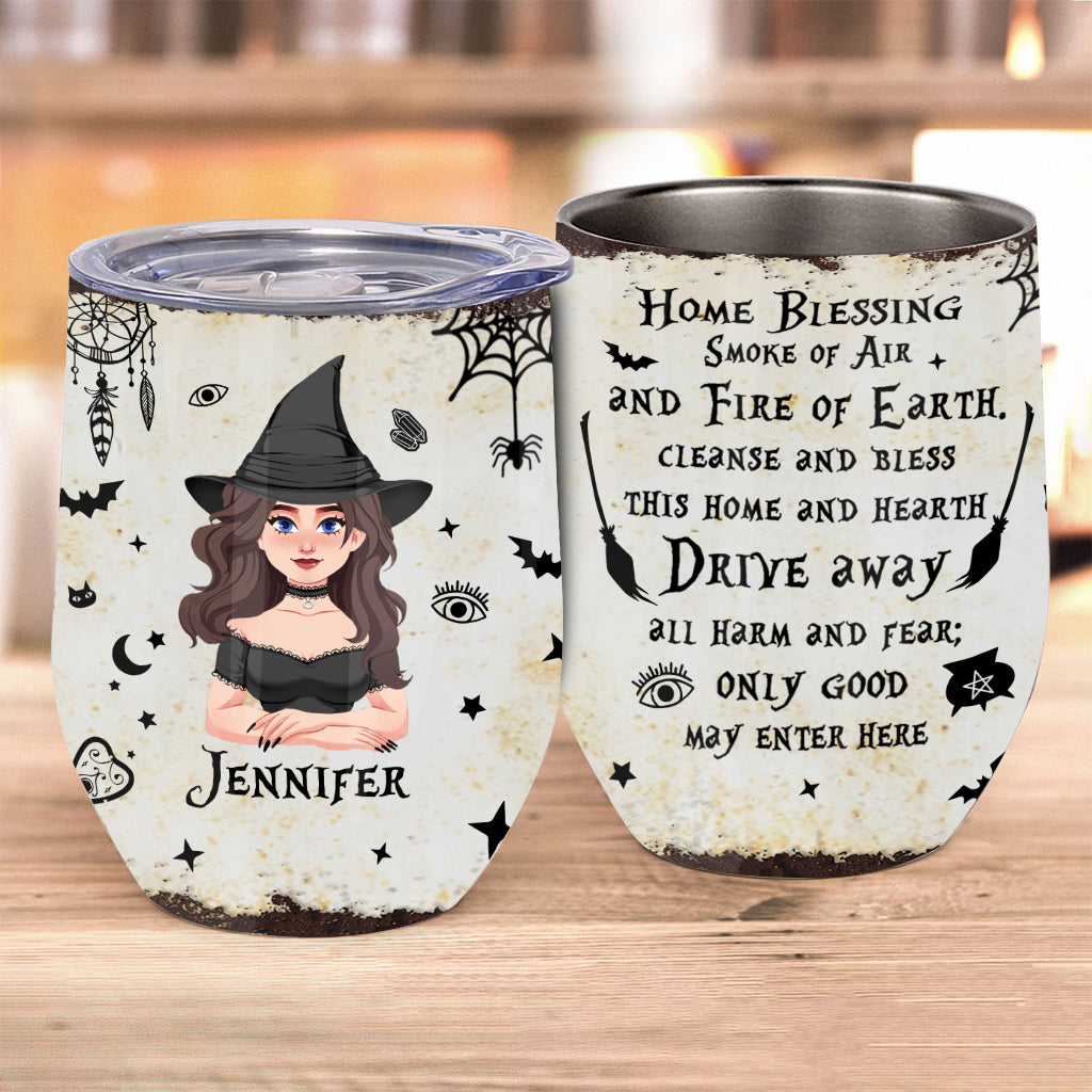 Home Blessing - Personalized Witch Wine Tumbler