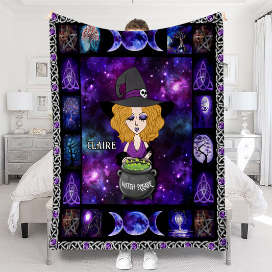 Witch Please - Personalized Witch Blanket