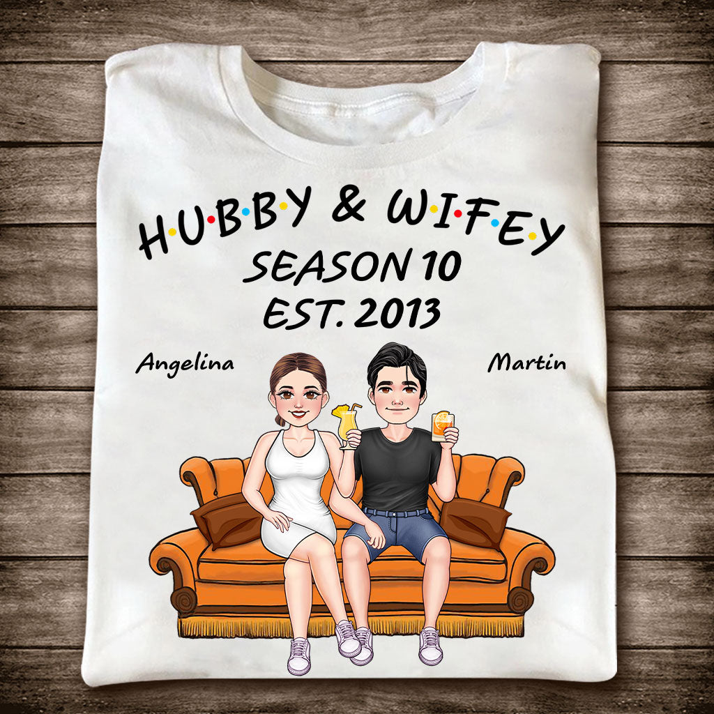 Hubby And Wifey - Personalized Husband And Wife T-shirt And Hoodie