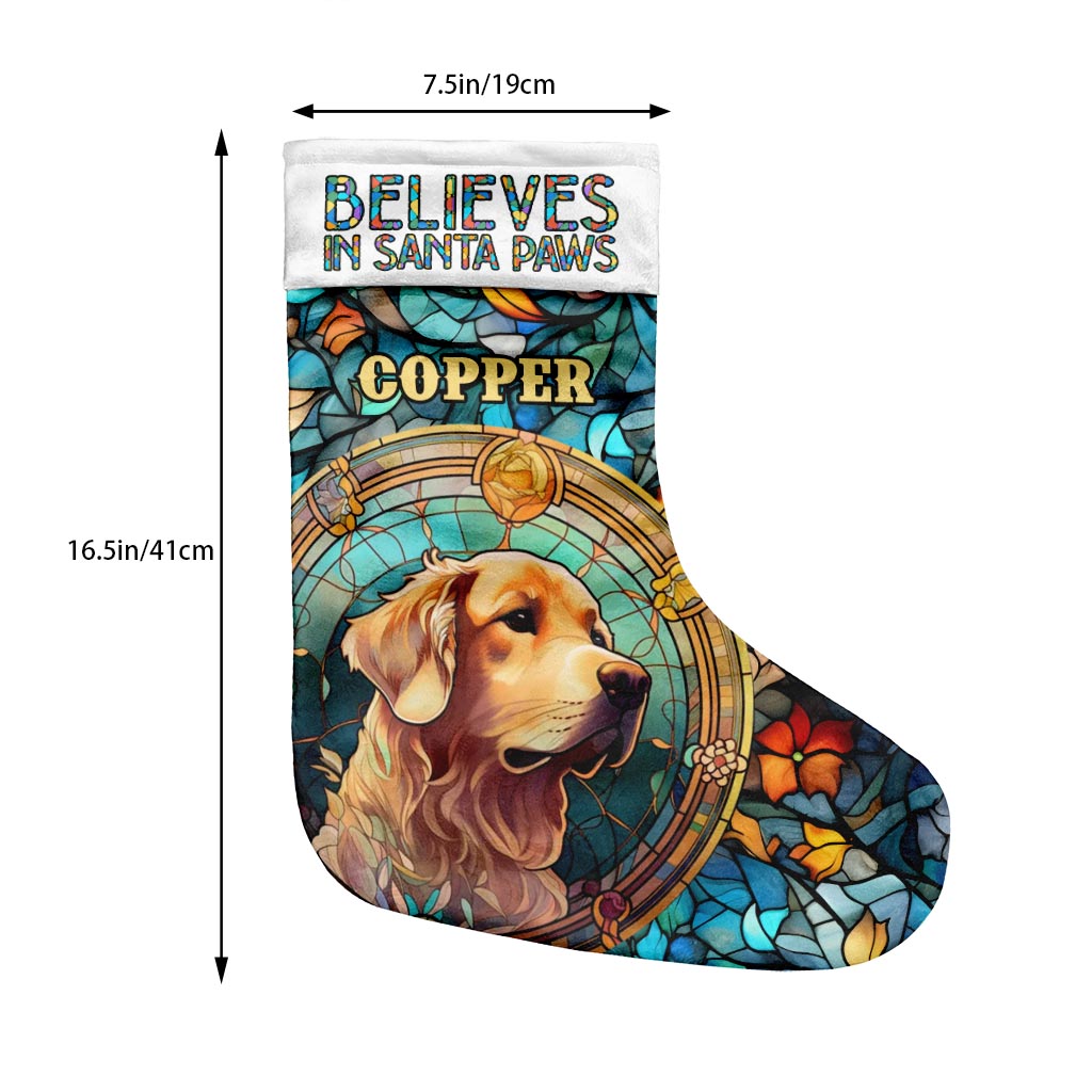 Croit au Père Noël des animaux - Chaussettes de Noël personnalisées pour chiens