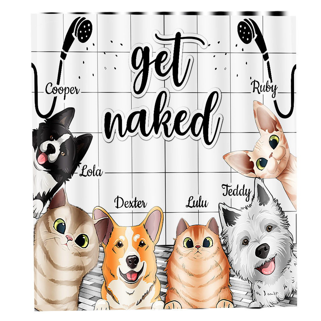 J'ai vu ça - Rideau de douche personnalisé pour chien