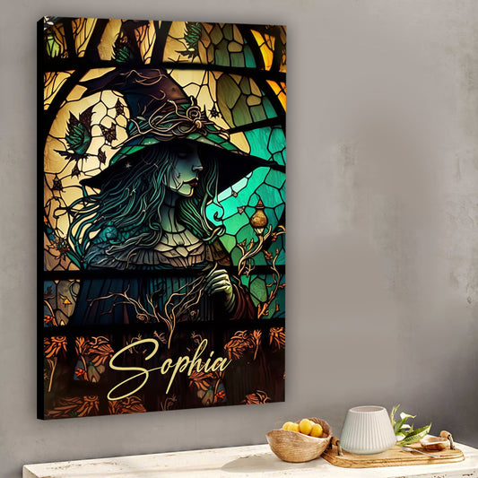 Mysterious Witch - Personalized Witch Canvas And Poster