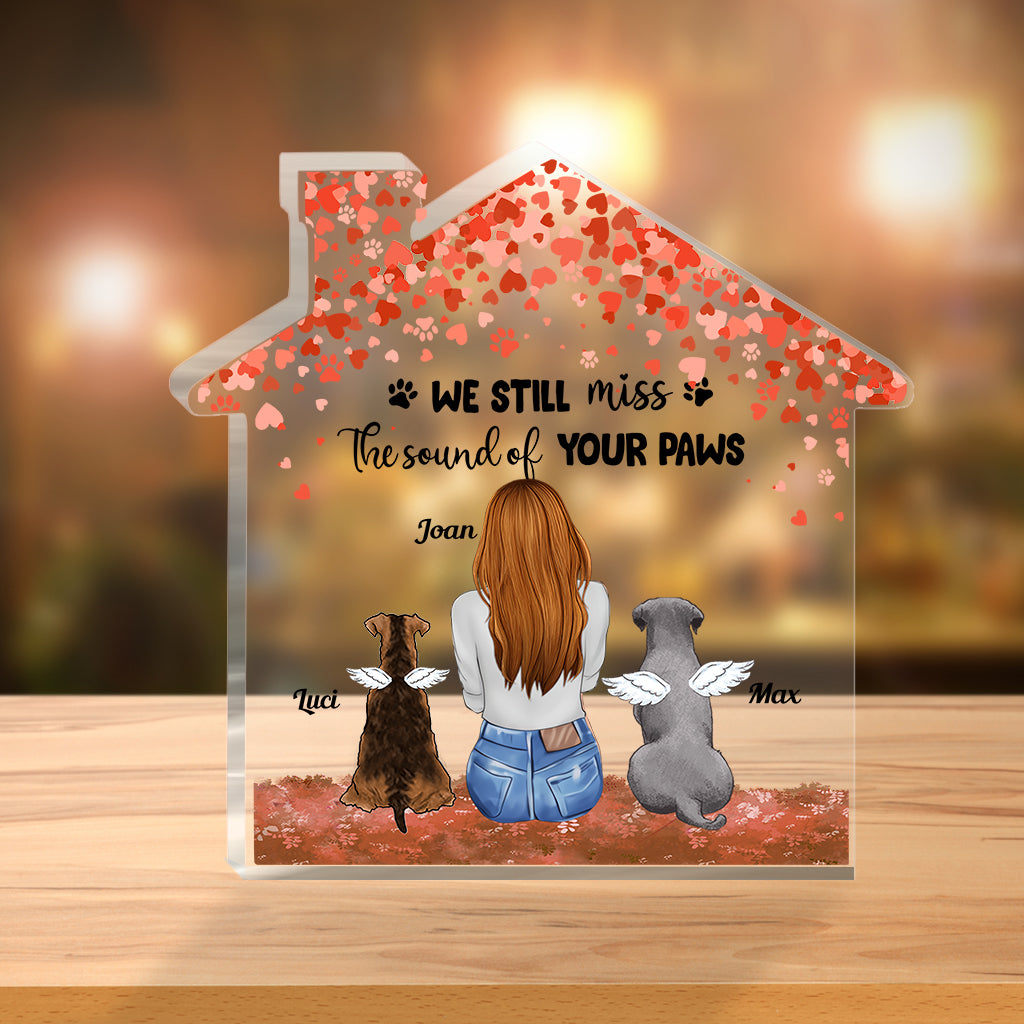 Forever In My Heart - Dog gift for who lose dog - Personalized Custom Shaped Acrylic Plaque