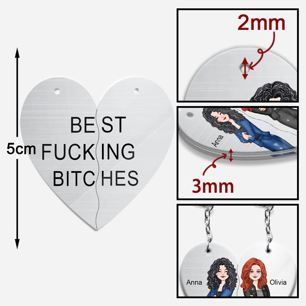 Porte-clés humoristique pour meilleurs amis - Cadeau pour une amie - Porte-clés personnalisé