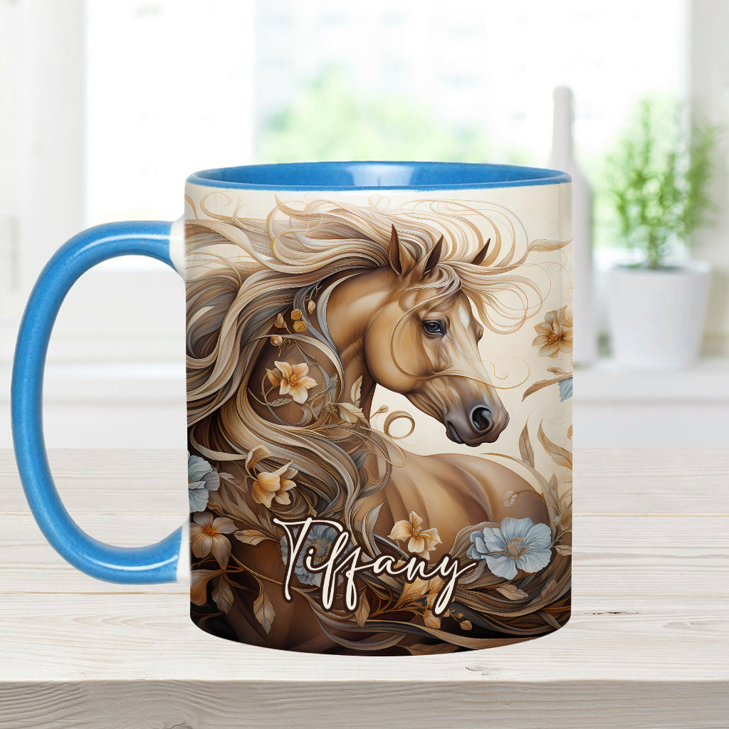 Personalisierte Tasse mit Pferdemotiv – perfekt für Pferdeliebhaber