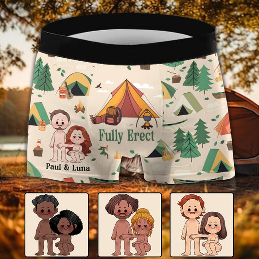 Boxers de camping personnalisés pour hommes - Entièrement dressés