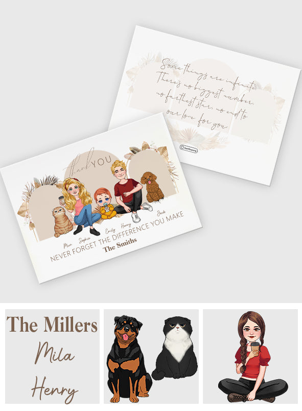 Thank You - Personalized Greeting Card